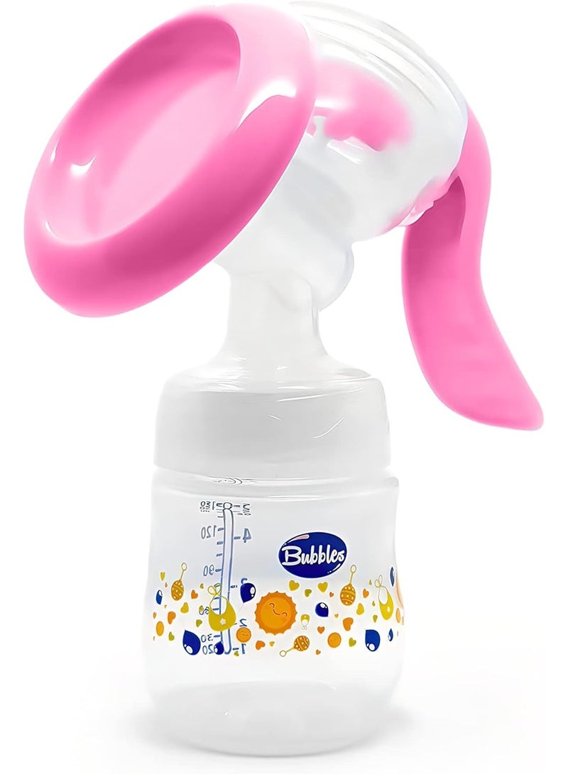 بابلز مضخة حليب يدوية بلون أبيض رسومات متعددة - Image 4